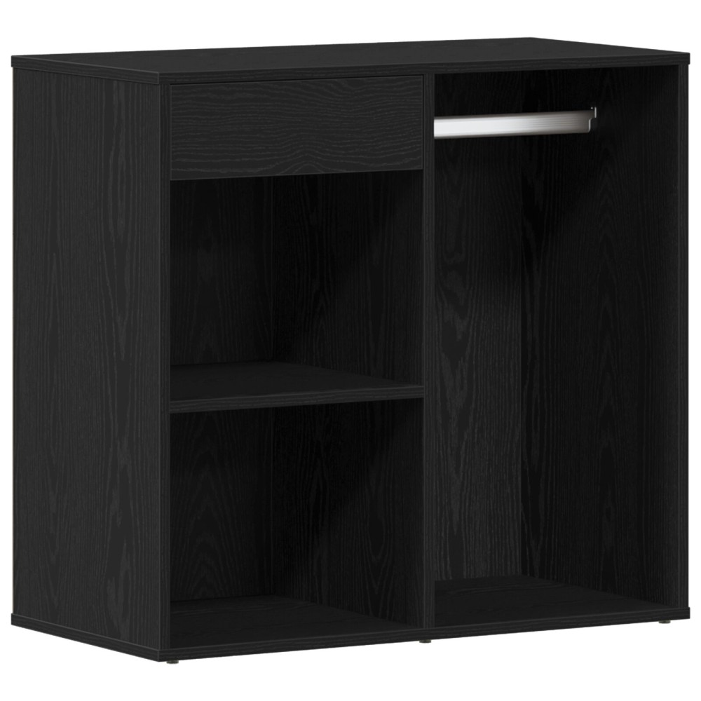 vidaXL Μαύρο Έπιπλο Καλλυντικών 80x40x75 εκ από Επεξεργασμένο Ξύλο