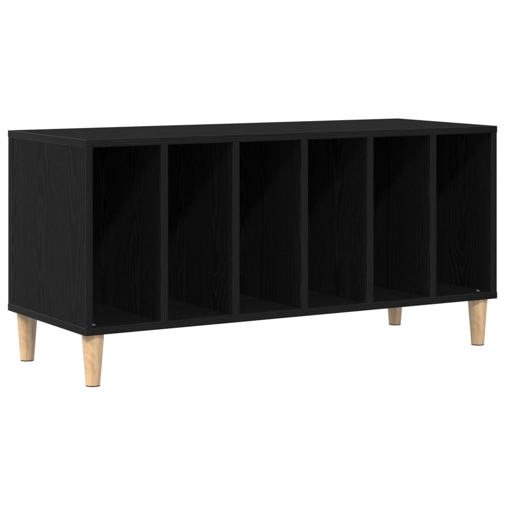 vidaXL Ντουλάπι Δίσκων Μαύρο Δρυς 100x38x48 εκ Επεξεργασμένο Ξύλο