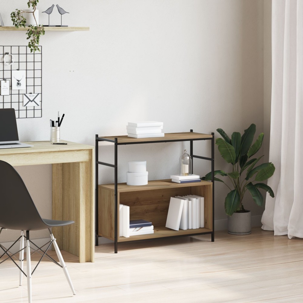 vidaXL Βιβλιοθήκη Artisian Δρυς 80x30x78,5 εκ. Επεξεργασμένο ξύλο