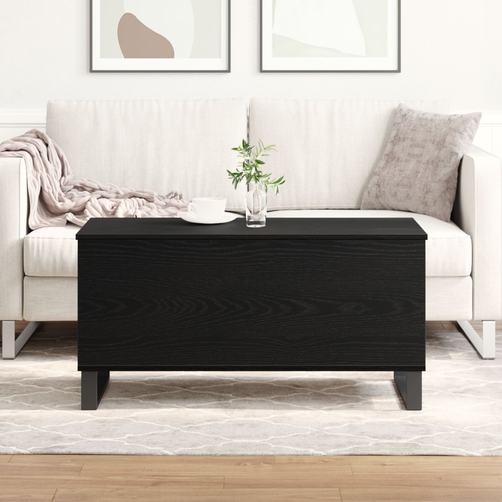 vidaXL Τραπεζάκι Καφέ Μαύρης Βελανιδιάς 90x44.5x45 εκ. Επεξεργασμένο Ξύλο