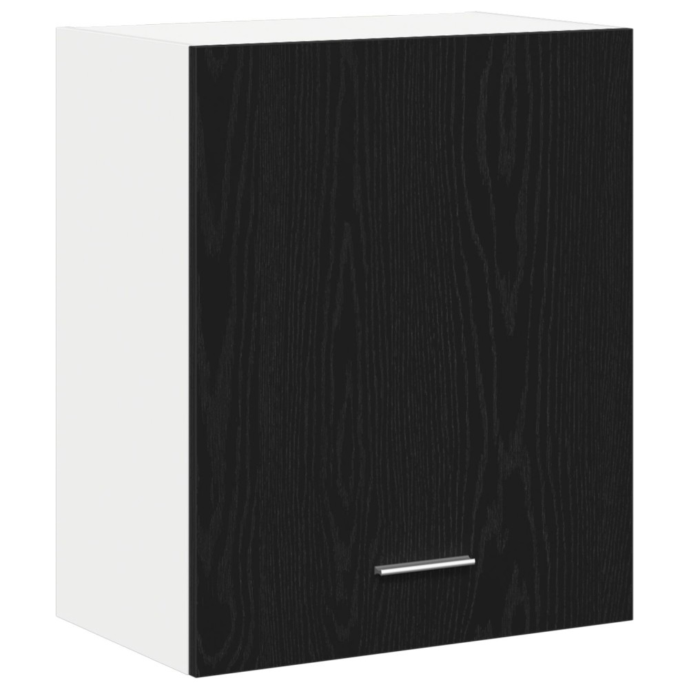 vidaXL Μαύρος Οξύλος Κρεμαστό Ντουλάπι 50x31x60 εκ. Φτιαγμένο από Επεξεργασμένο Ξύλο
