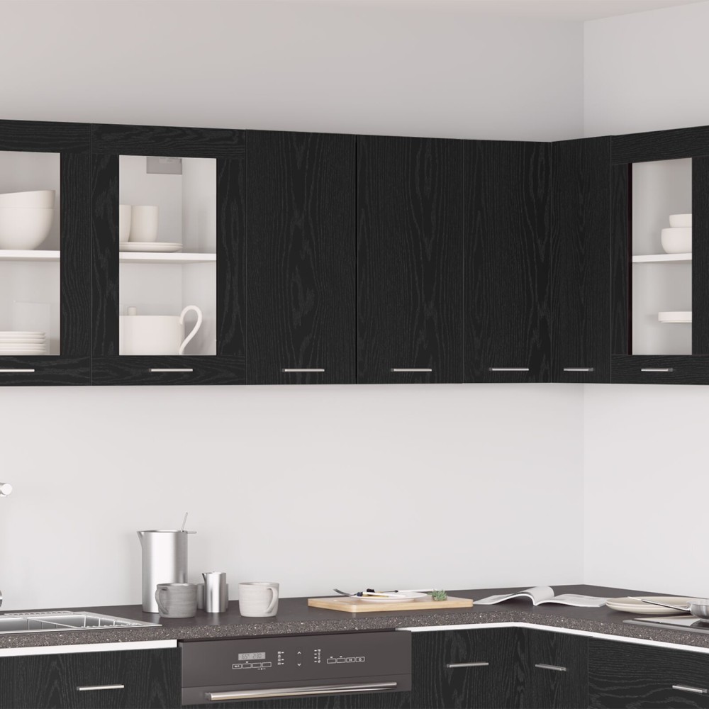 vidaXL Μαύρο Δέντρο Κρεμαστό Ντουλάπι 60x31x60 εκ Φτιαγμένο από Επεξεργασμένο Ξύλο