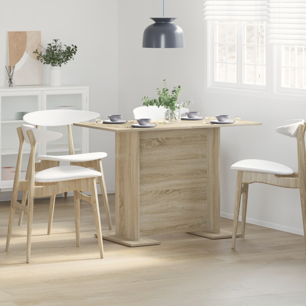 vidaXL Τραπέζι Φαγητού Σονομά Οξιά 110x60x75 εκ Επεξεργασμένο Ξύλο