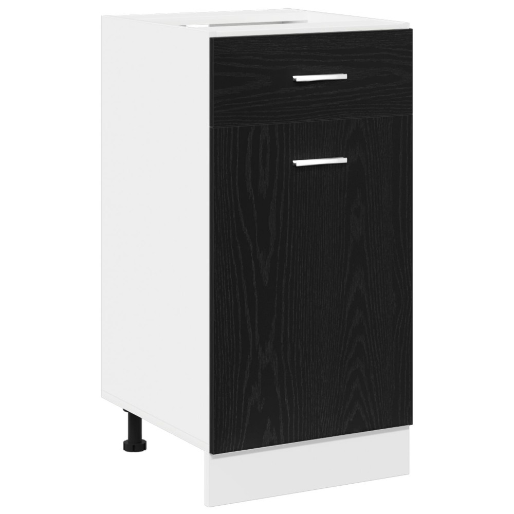 vidaXL Κάτω Ντουλάπι Συρταριού - Μαύρη Δρύς, 40x46x81.5 εκ, Φτιαγμένο από Επεξεργασμένο Ξύλο