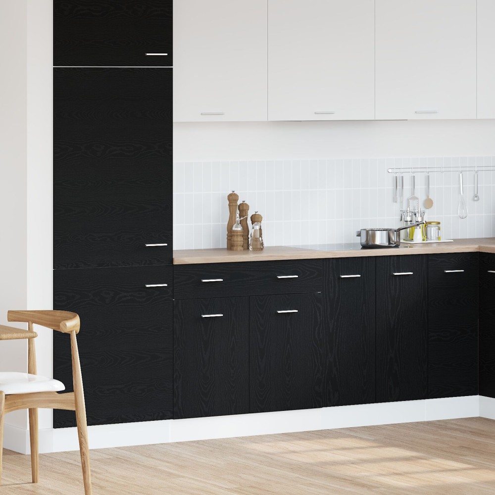 vidaXL Κάβες με Συρτάρι σε Μαύρη Δρυς, 80x46x81,5 εκ, Κατασκευασμένο από Επεξεργασμένο Ξύλο