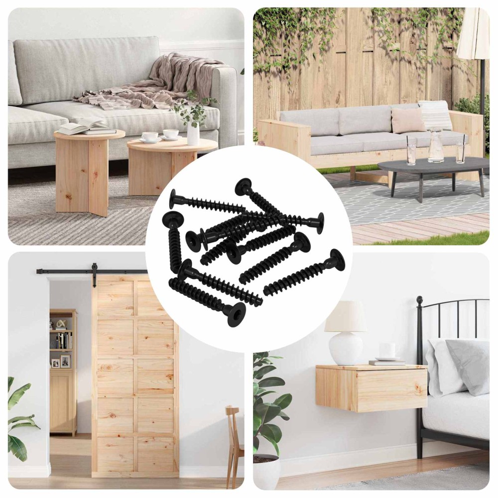 vidaXL Βίδα Κεφαλής Σockets 5143 pcs Μαύρο Σίδερο