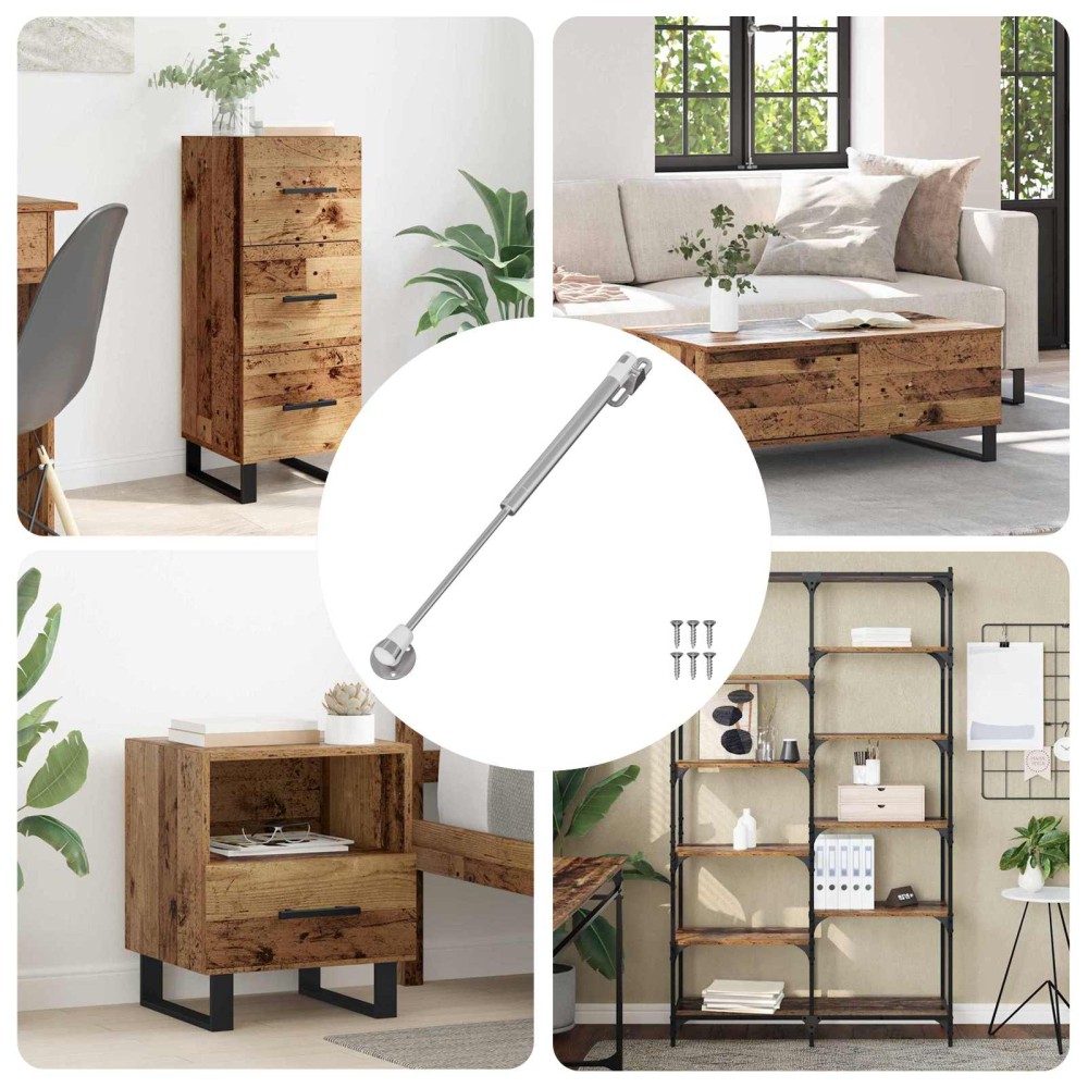 vidaXL Υδραυλικό Αεριοελατήριο 12 pcs Ασημί 280 x 17 x 16 mm