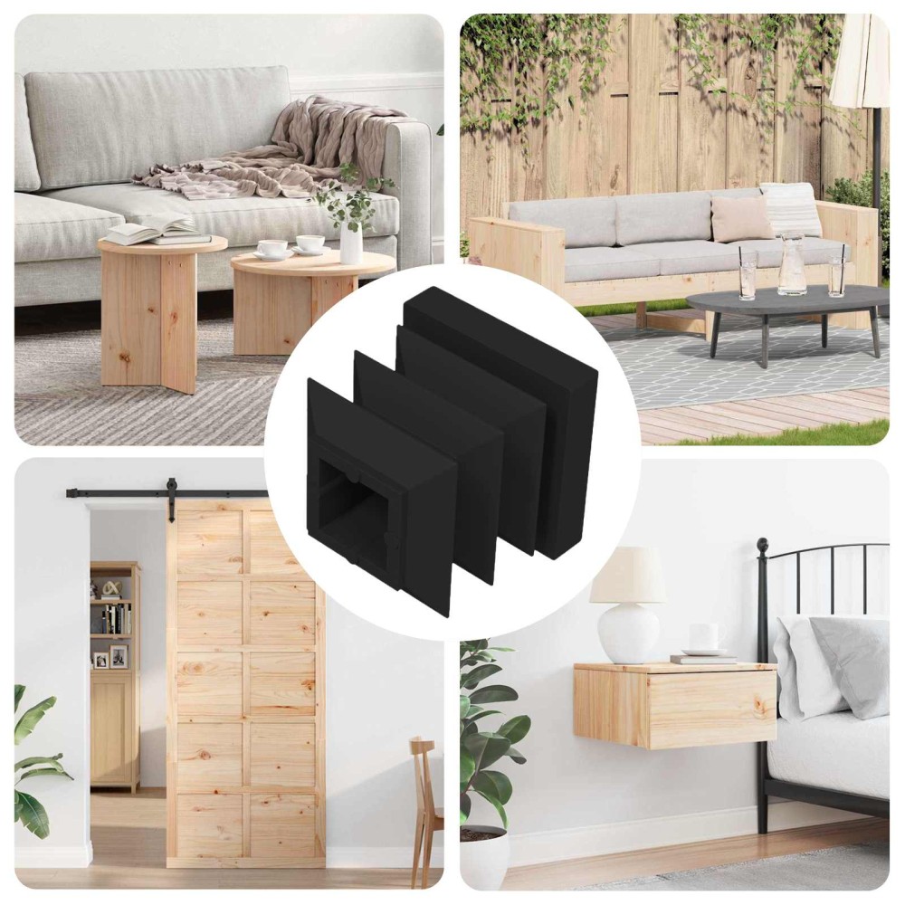 vidaXL Καπάκια Τέλους 10909 pcs Μαύρο 15 x 15 x 15 χιλιοστά PP