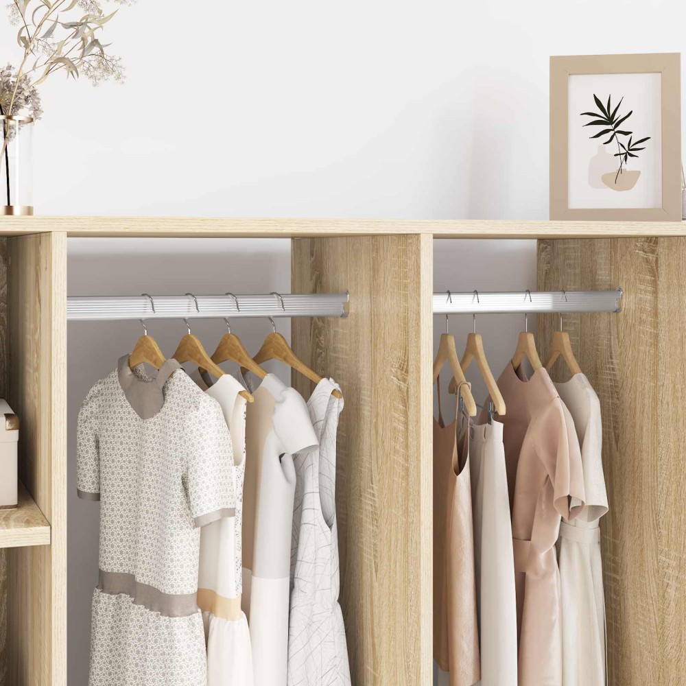 vidaXL Βραχίοντας ράγας ντουλάπας 12 pcs Άσπρος Ψευδάργυρος Σίδερο