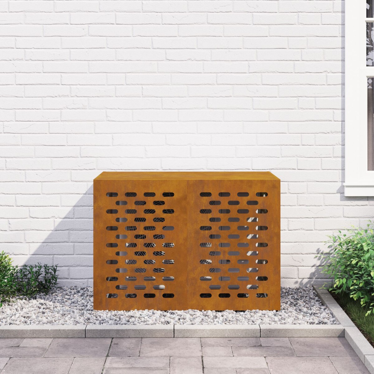vidaXL Καλύμμα AC  100x50x70 εκ - Ανθεκτικό σε Καιρικές Συνθήκες Ατσάλι
