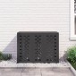 vidaXL Κάλυμμα Κλιματιστικού  Μαύρο 110x50x80 εκ Ατσάλι