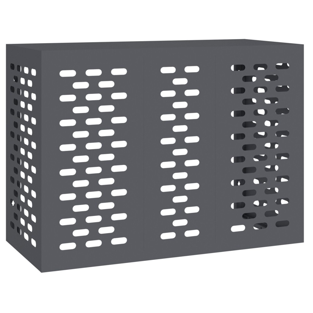 vidaXL Κάλυμμα Κλιματιστικού  Ανθρακί 110x50x80 εκ Χάλυβας