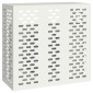 vidaXL Κάλυμμα Κλιματιστικού  Λευκό 110x50x105 εκ. Χάλυβας