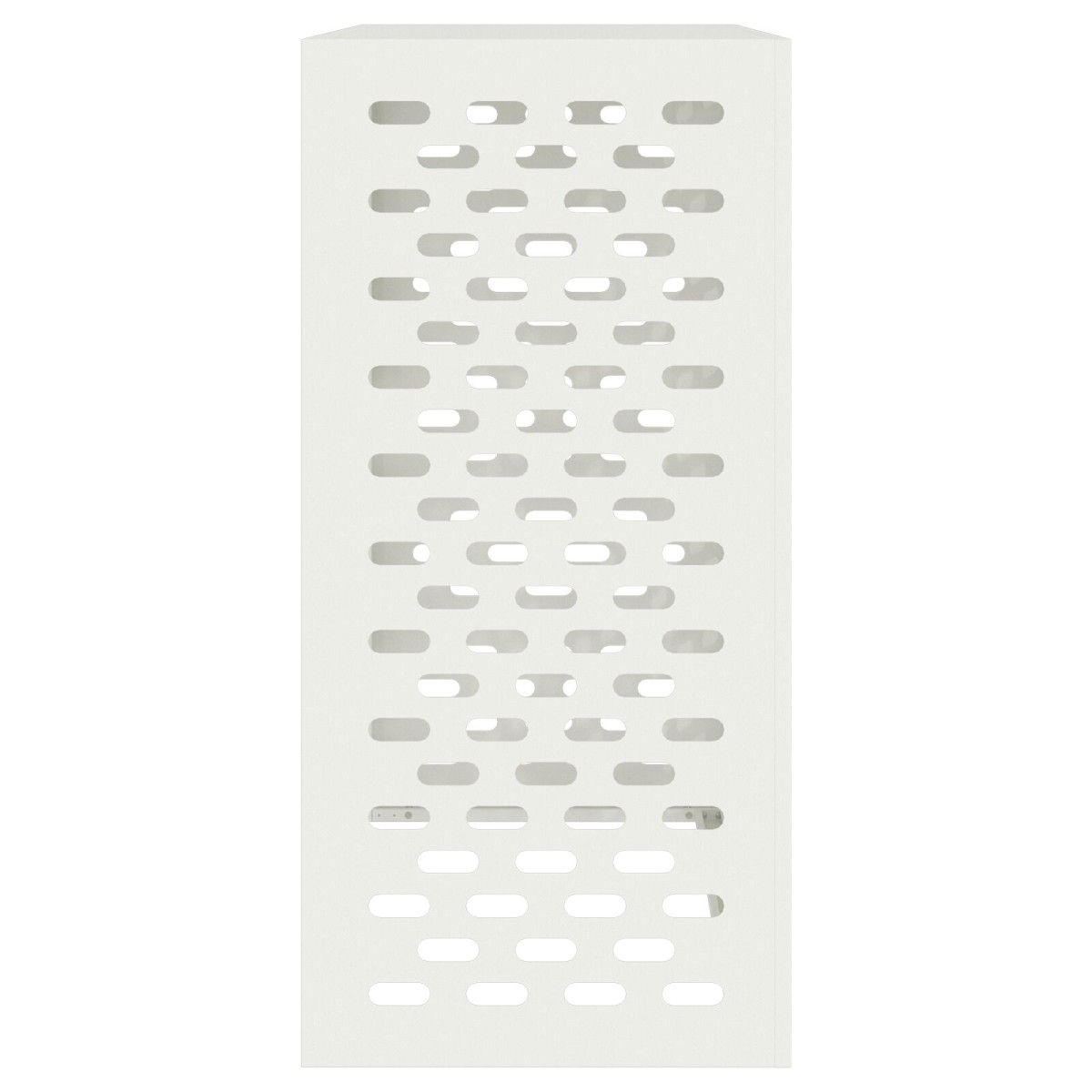 vidaXL Κάλυμμα Κλιματιστικού  Λευκό 110x50x105 εκ. Χάλυβας