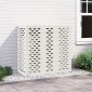 vidaXL Κάλυμμα Κλιματιστικού  Λευκό 110x50x105 εκ. Χάλυβας