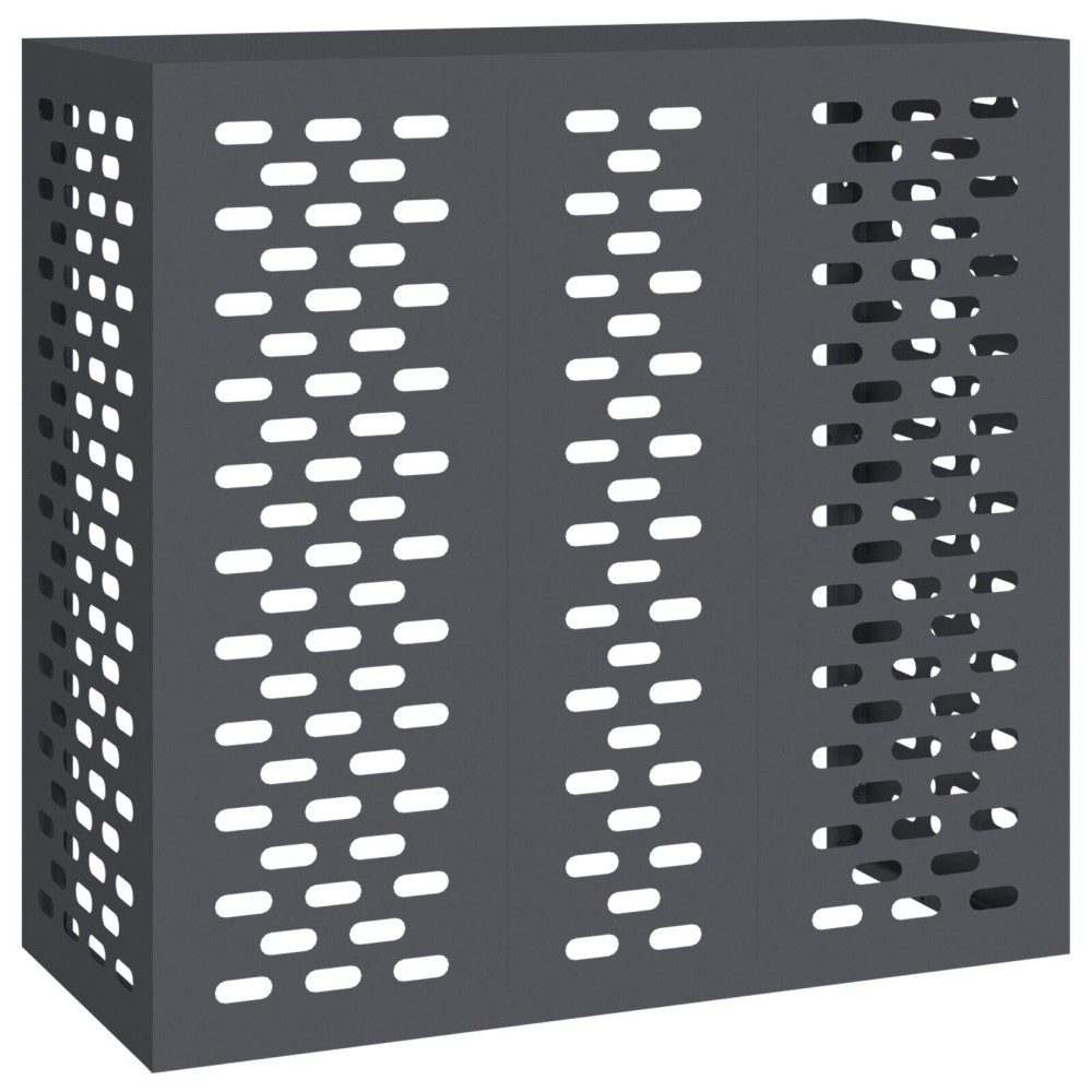 vidaXL Κάλυμμα Κλιματιστικού  Ανθρακί 110x50x105 εκ Χάλυβας