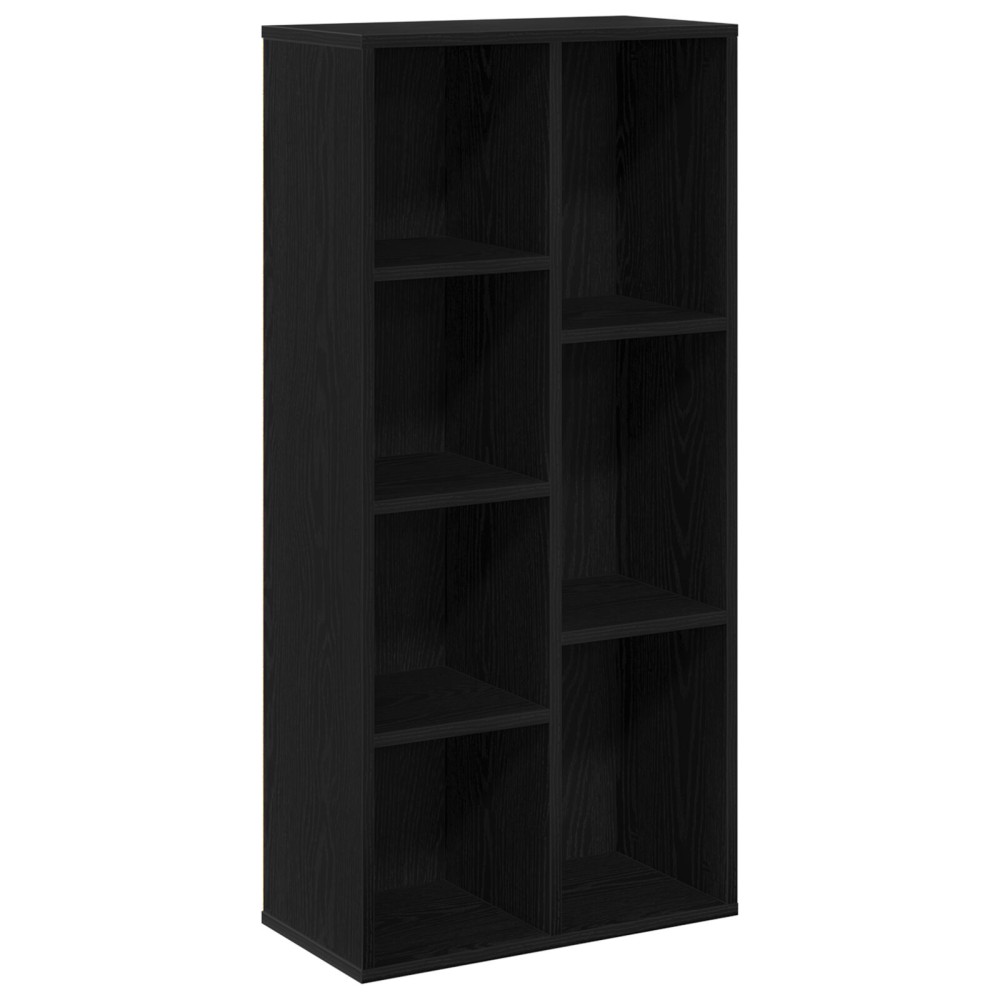 vidaXL Ράφι Μαύρη Δρυς 50x25x105 εκ Επεξεργασμένο ξύλο