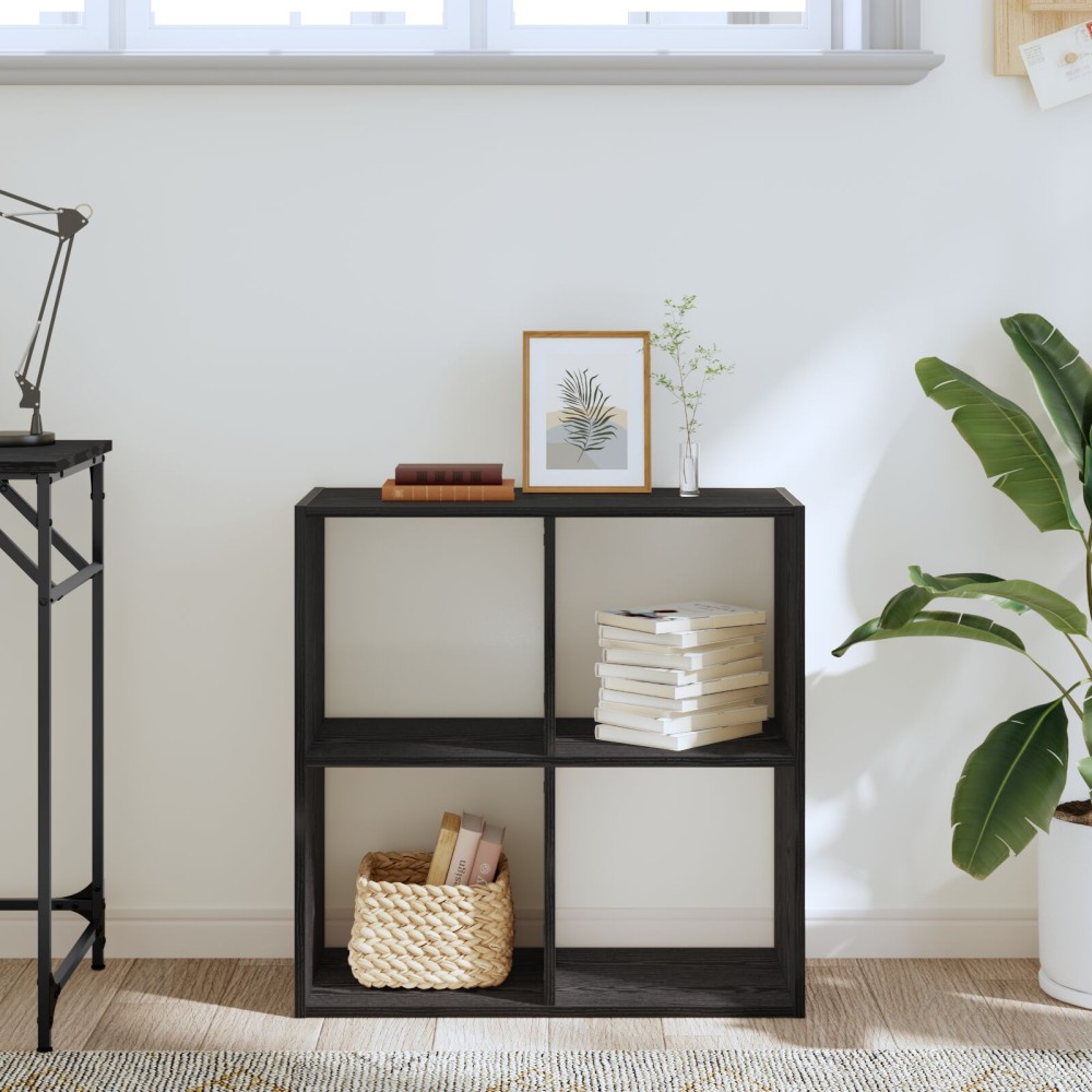 vidaXL Ράφι Μαύρη Δρυς 68,5x32x68,5 εκ Επεξεργασμένο Ξύλο