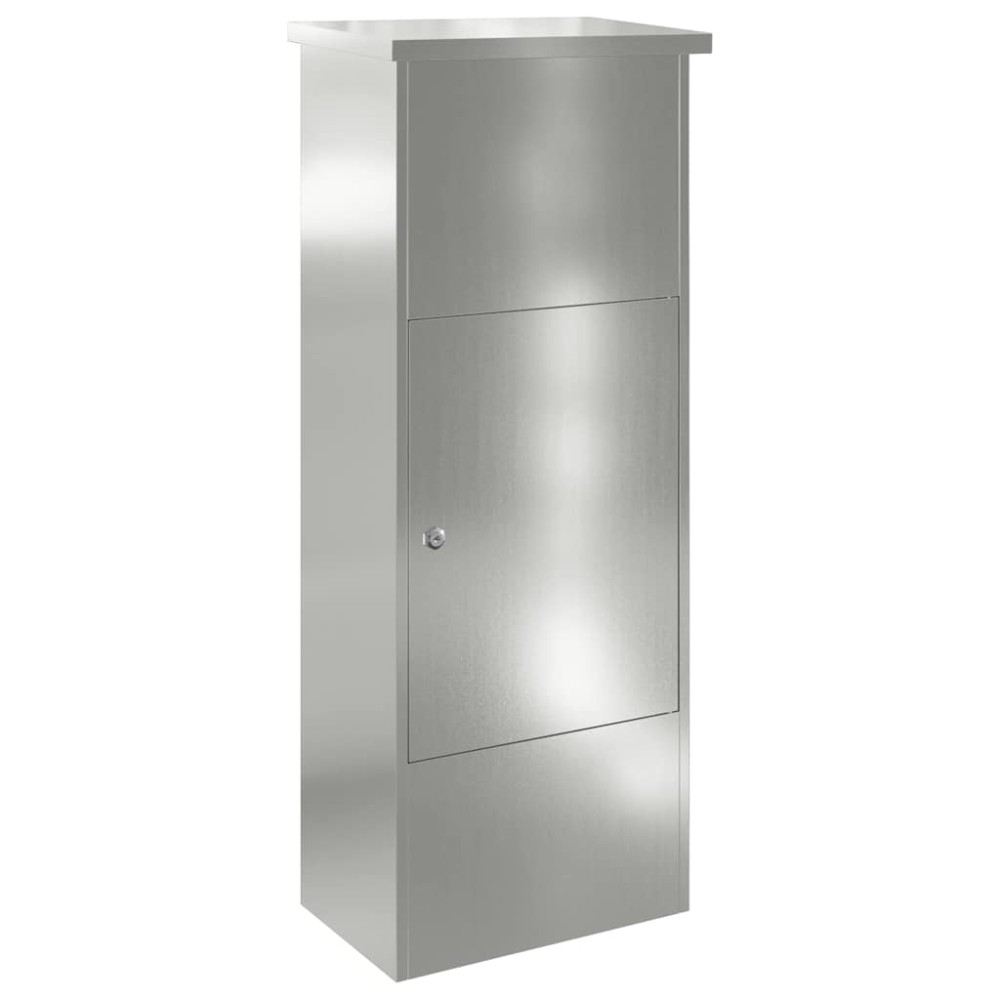 vidaXL Θυρίδα Πακέτων Μαύρο 44.5 x 29 x 110.5 εκ Γαλβανισμένος χάλυβας
