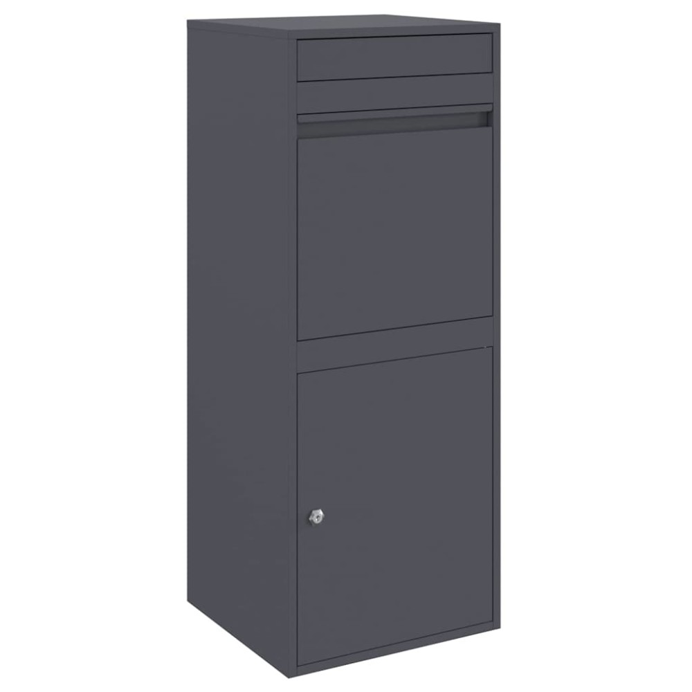 vidaXL Θυρίδα Πακέτων Ανθρακί 41 x 38 x 103 εκ Ατσάλι