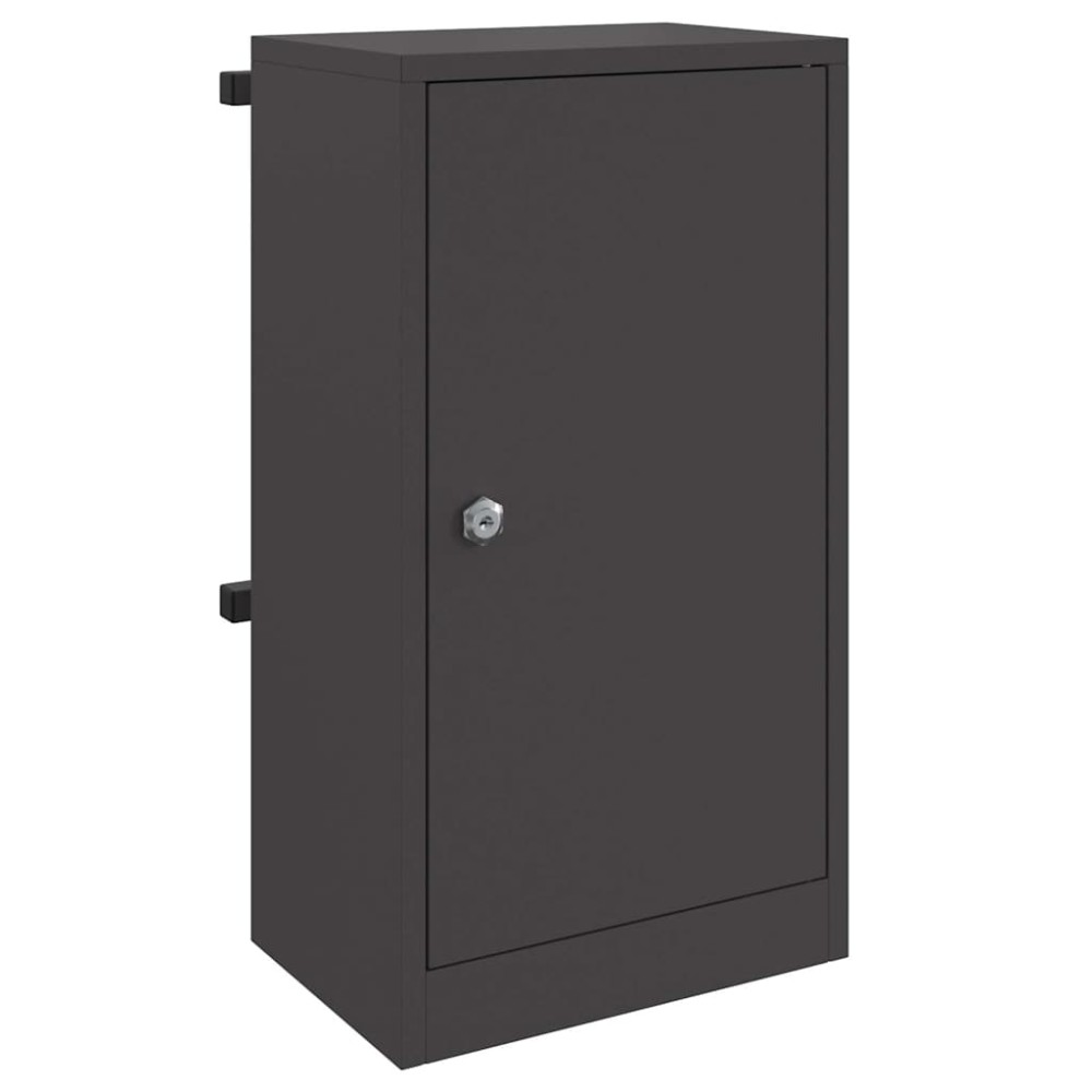 vidaXL γραμματοκιβώτιο Μαύρο 30 x 23 x 55 εκ. Ατσάλι