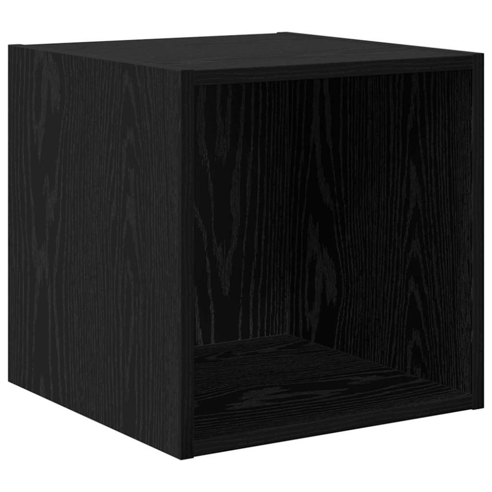 vidaXL Ντουλάπα Τοίχου Μαύρη δρυς 37 x 37 x 37 εκ Επεξεργασμένο ξύλο