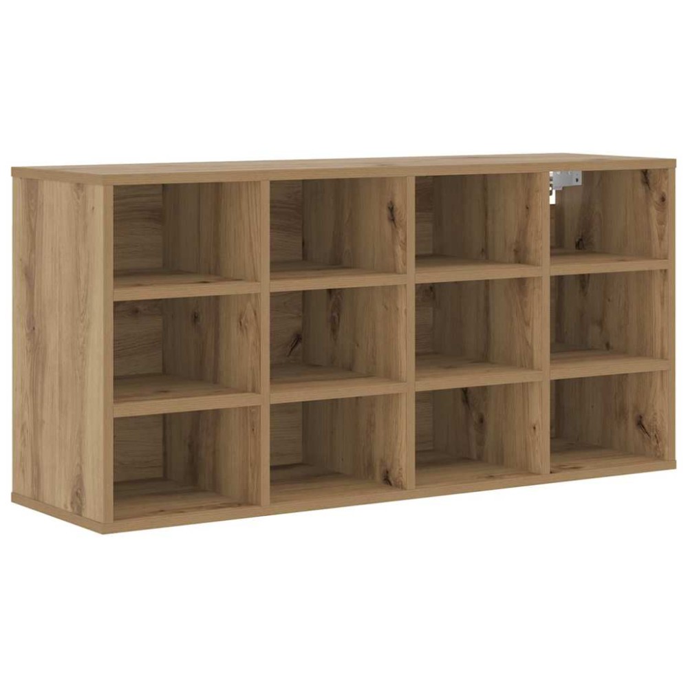 vidaXL Ντουλάπα Παπουτσιών με ράφι artisan δρυς 103x30x51 εκ