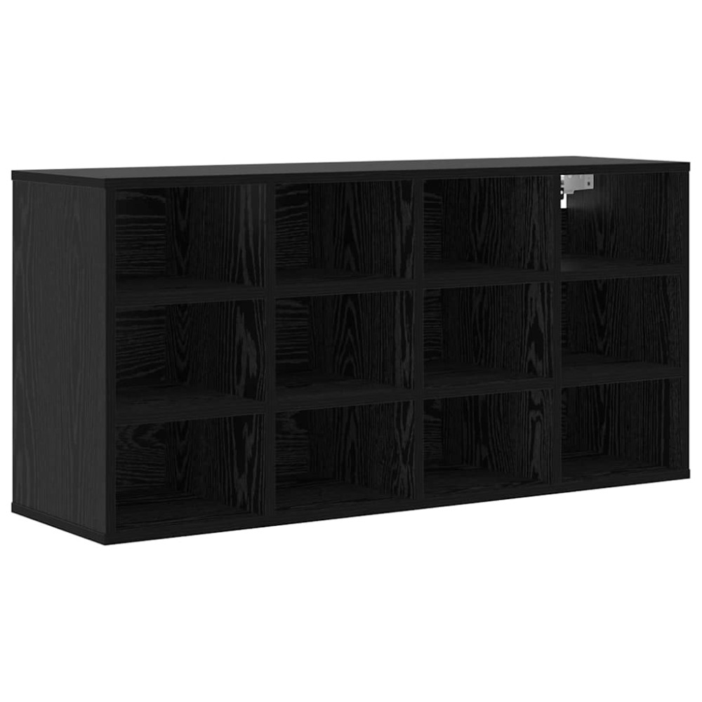 vidaXL Ντουλάπα Παπουτσιών με ράφι Μαύρη δρυς 103 x 30 x 51 εκ.