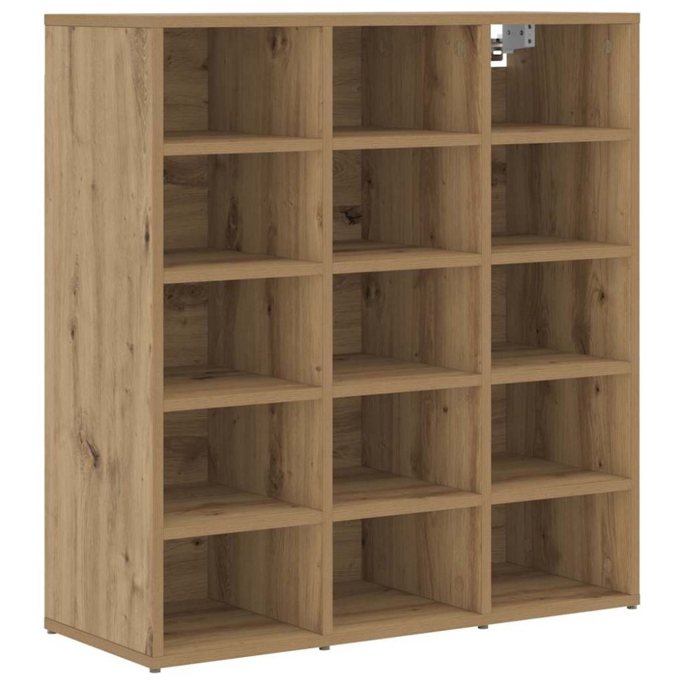 vidaXL Ντουλάπα Παπουτσιών με ράφι artisan δρυς 77.5 x 30 x 83.5 εκ.