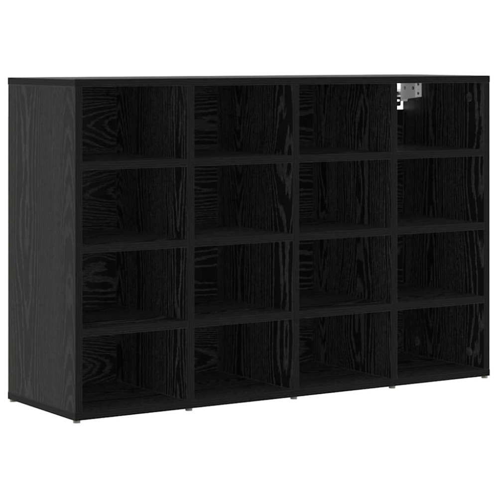 vidaXL Ντουλάπα Παπουτσιών με ράφι Μαύρη δρυς 103 x 30 x 67 εκ.