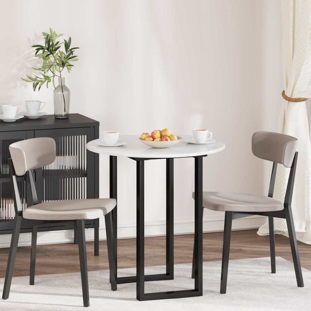 vidaXL Καπάκι τραπεζιού Γυαλιστερό λευκό 70 x 70 x 1.5 cm