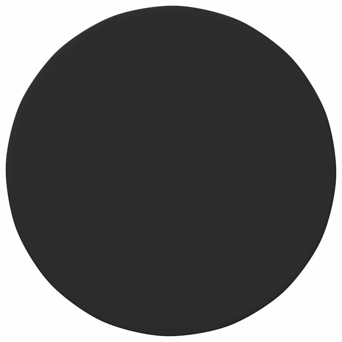 vidaXL Καπάκι τραπεζιού Ø 80 x 1,5 cm Γύρος Επεξεργασμένο Ξύλο Μαύρο