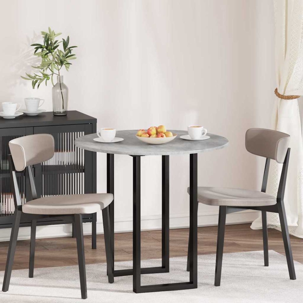vidaXL Καπάκι τραπεζιού Γκρι σκυροδέματος 80 x 80 x 1.5 cm