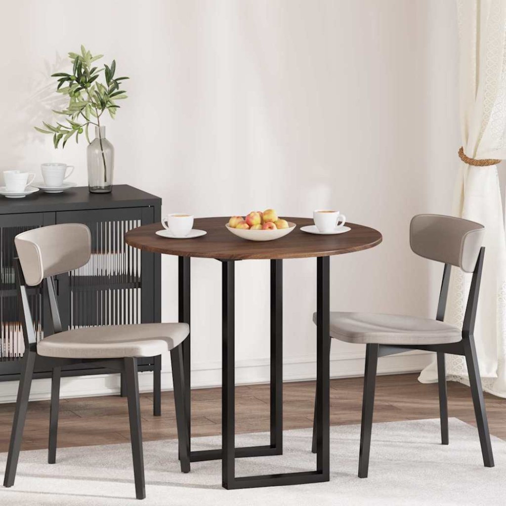 vidaXL Καπάκι τραπεζιού Καφέ δρυς 80 x 80 x 1.5 cm Επεξεργασμένο ξύλο