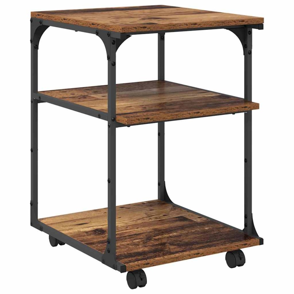 vidaXL Σταντ Εκτυπωτή Παλιό Ξύλο 43 x 48 x 64 εκ Επεξεργασμένο ξύλο