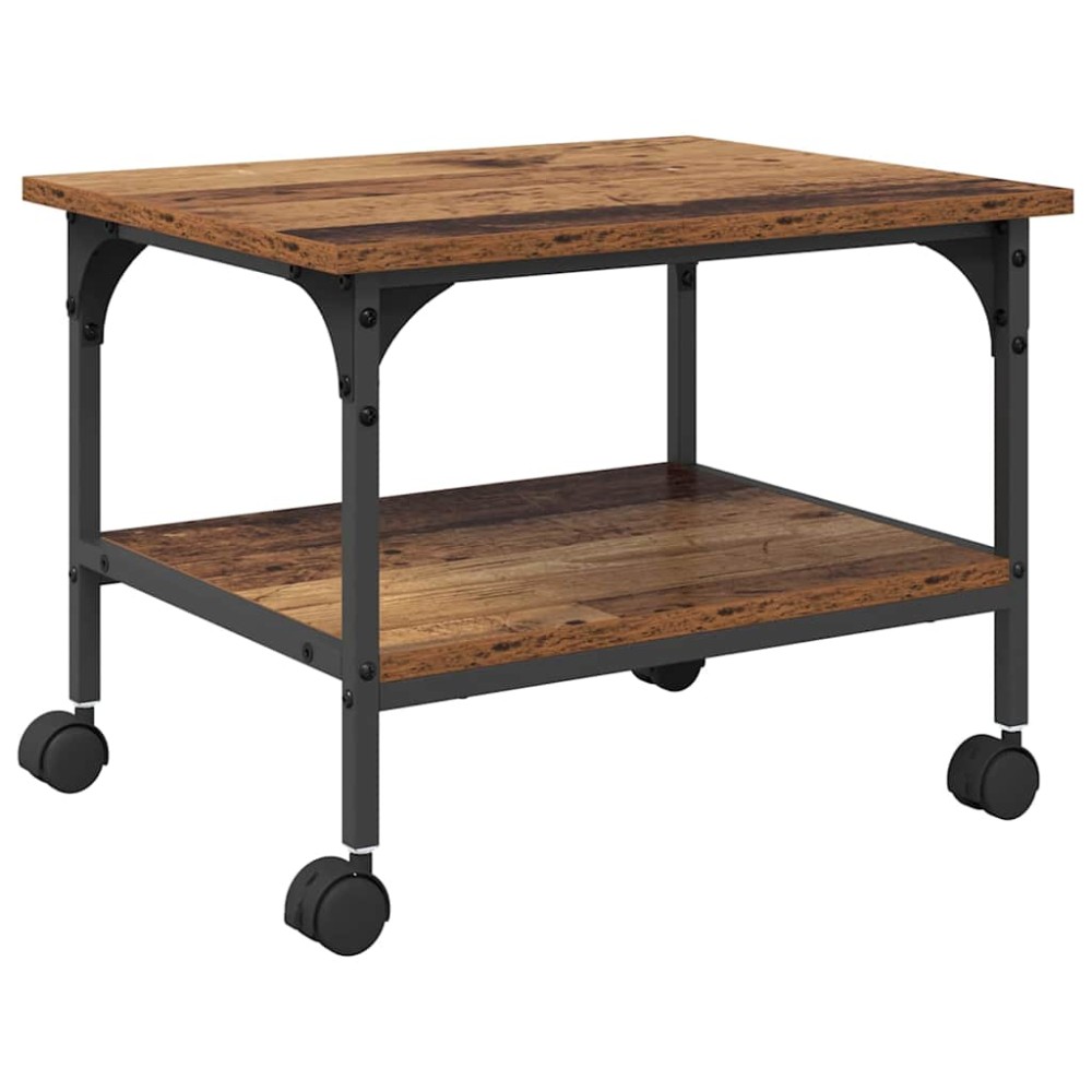 vidaXL Σταντ Εκτυπωτή Παλιό Ξύλο 50 x 40 x 38 cm Επεξεργασμένο ξύλο