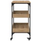 vidaXL Καρότσι Κουζίνας Artisan Oak 60 x 41 x 80.5 εκ.