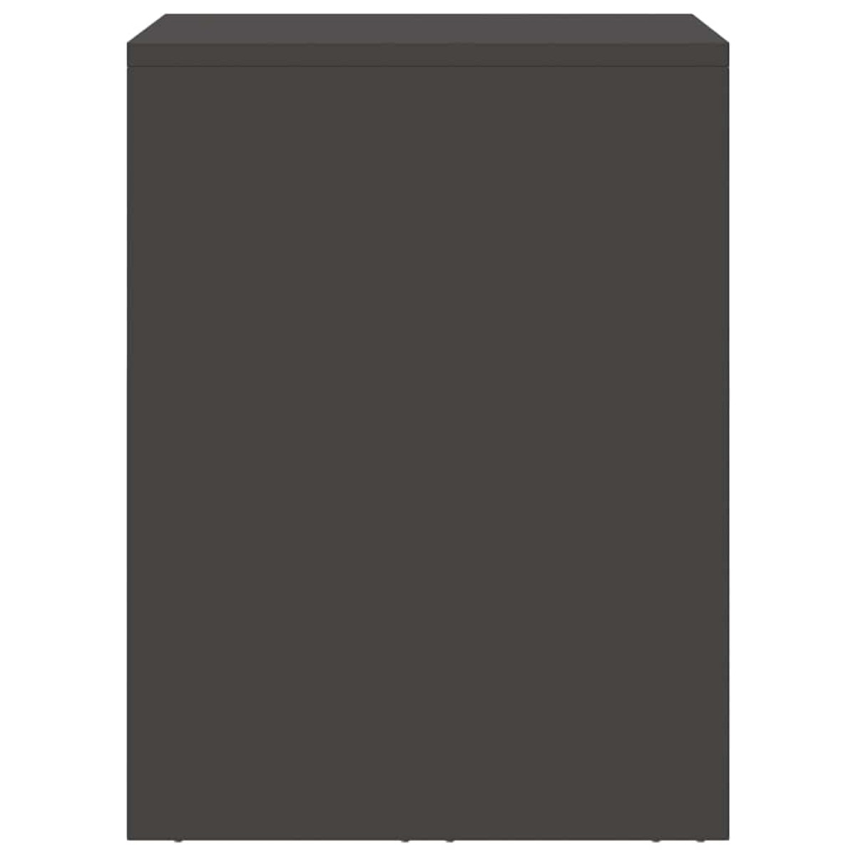 vidaXL Ντουλάπι τοίχου για γκαράζ Μαύρο 60 x 40 x 53 εκ