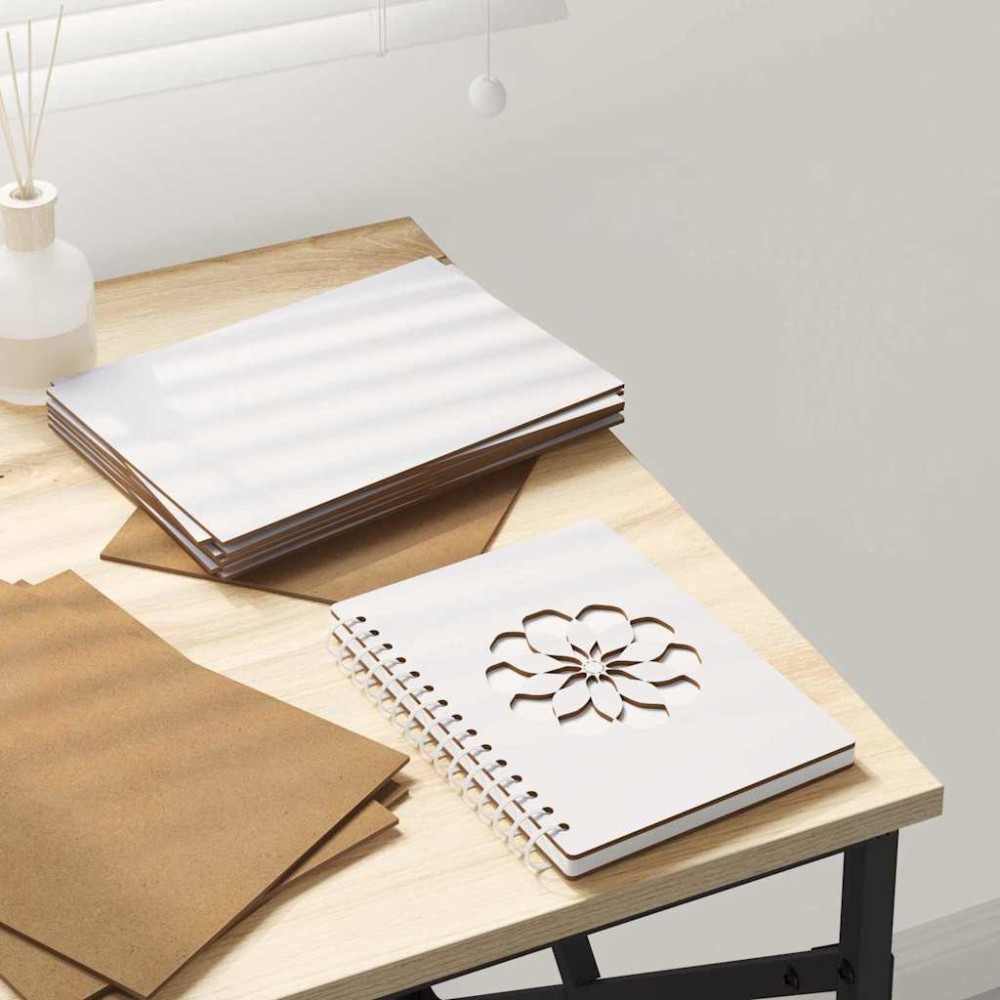 vidaXL Διακοσμητικά Πάνελ 50 pcs Λευκό 15 x 21 x 0.27 εκ.