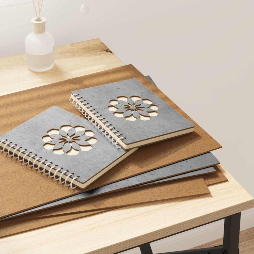 vidaXL Διακοσμητικά Πάνελ 12 pcs Σκυρόδεμα Γκρι 30 x 42 x 0.27 εκ