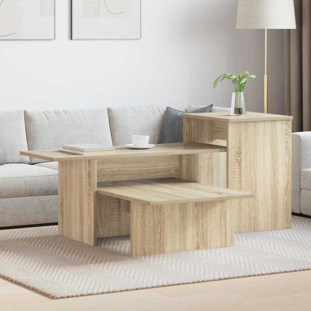 vidaXL Τραπέζι κονσόλας Δρύς Sonoma 91,5 x 35 x 38,5 εκ