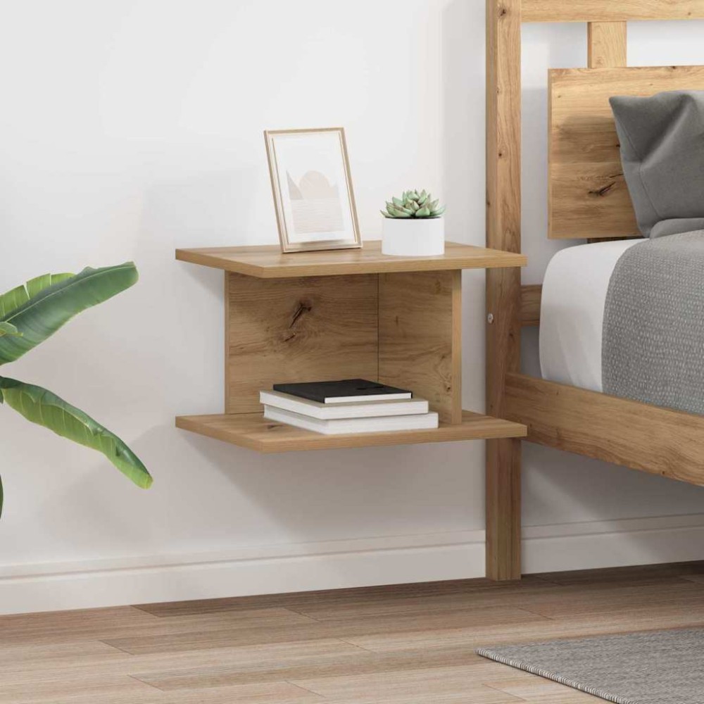 vidaXL Κομοδίνο 2 pcs Artisan Oak 40 x 30 x 25 εκ Επεξεργασμένο ξύλο