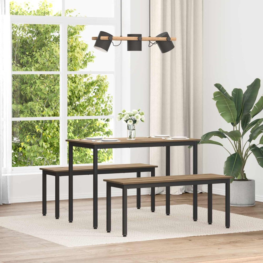 vidaXL παγκάκι Καρυδιά Χειροποίητης Εργασίας 110 x 35 x 45 cm