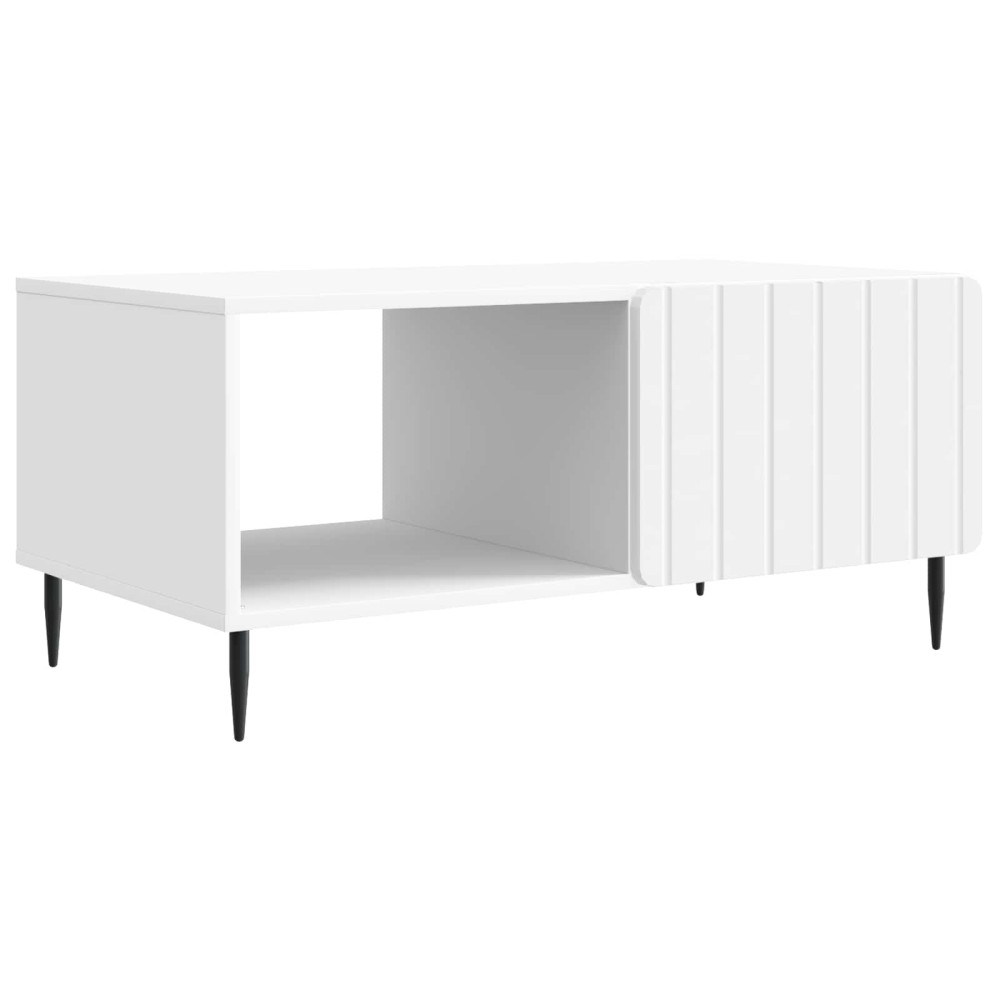 vidaXL Τραπεζάκι σαλονιού Λευκό 90 x 50 x 40 cm Επεξεργασμένο Ξύλο