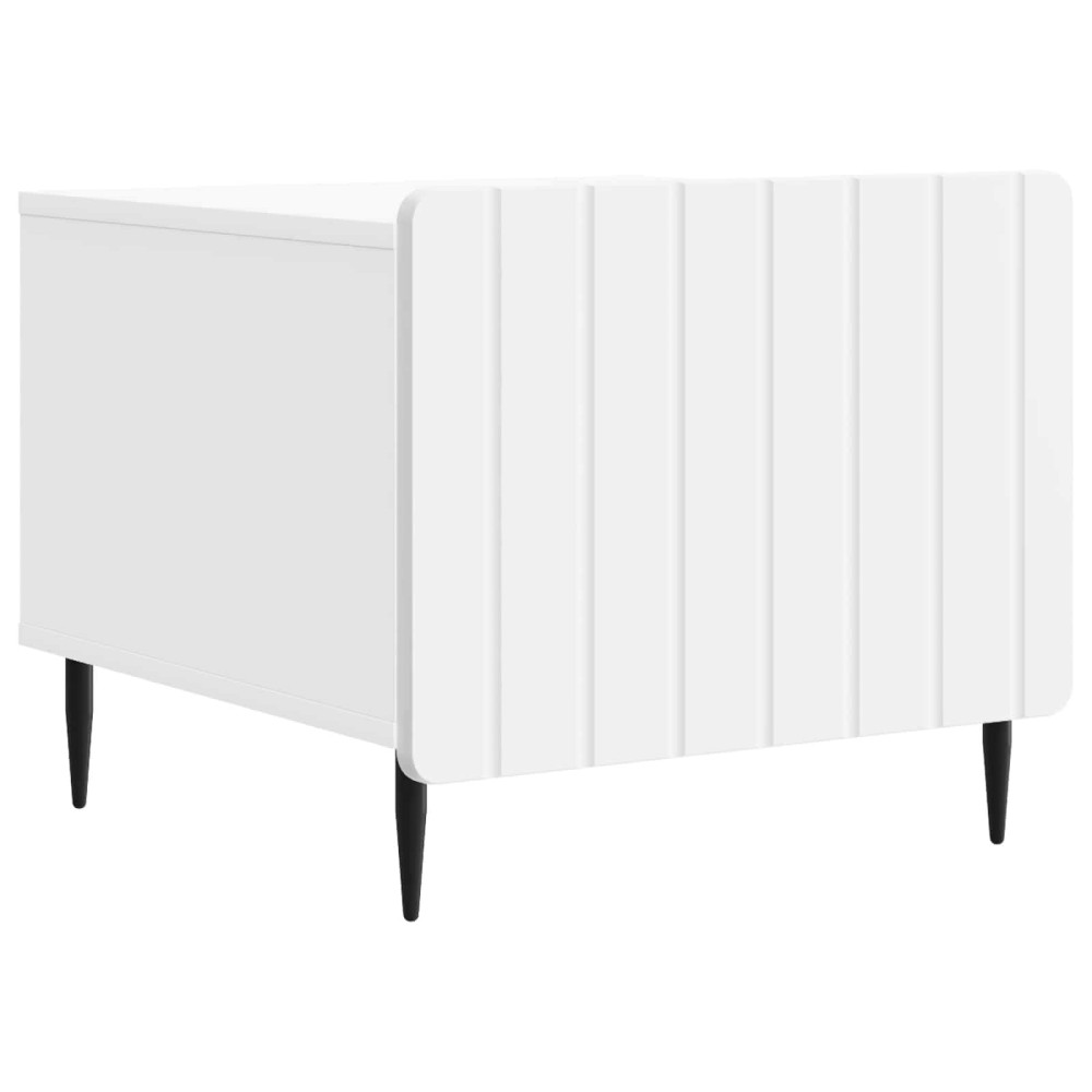 vidaXL Τραπεζάκι σαλονιού Λευκό 49 x 50 x 42 εκ. Επεξεργασμένο Ξύλο