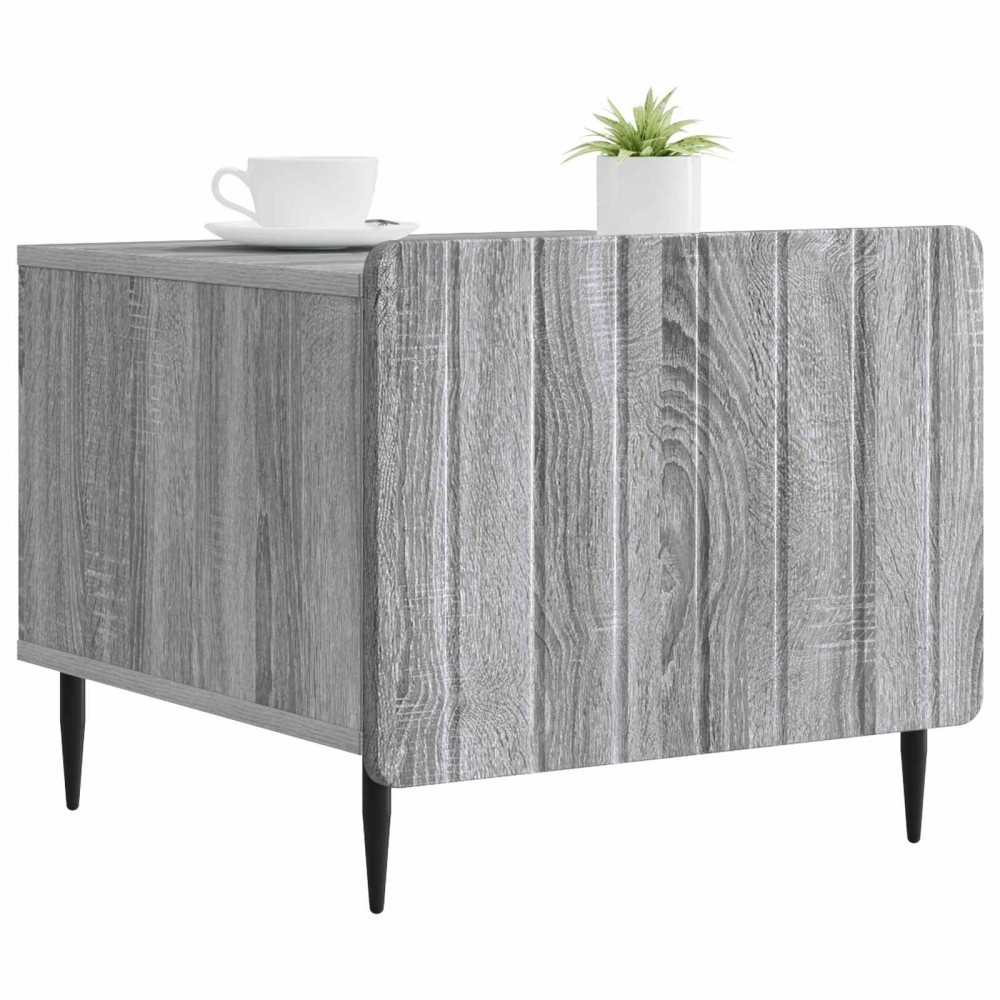 vidaXL Τραπεζάκι σαλονιού με συρτάρι Γκρι Sonoma 49 x 50 x 42 εκ.