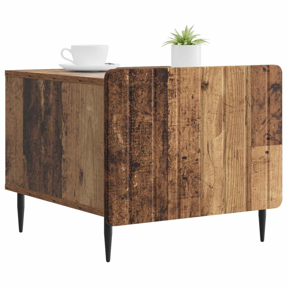 vidaXL Τραπεζάκι σαλονιού με συρτάρι Παλαιωμένο ξύλο 49 x 50 x 42 εκ.