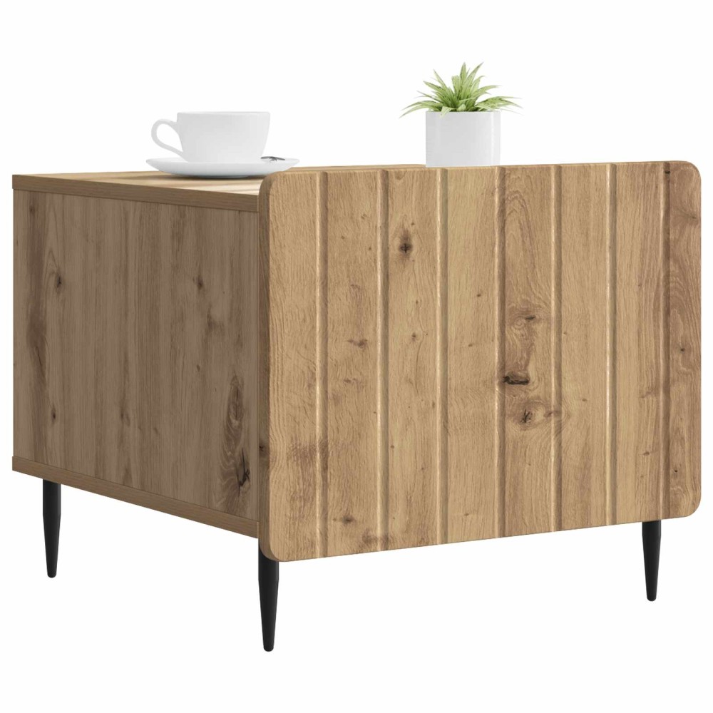 vidaXL Τραπεζάκι σαλονιού με συρτάρι Artisan Δρυς 49 x 50 x 42 εκ.