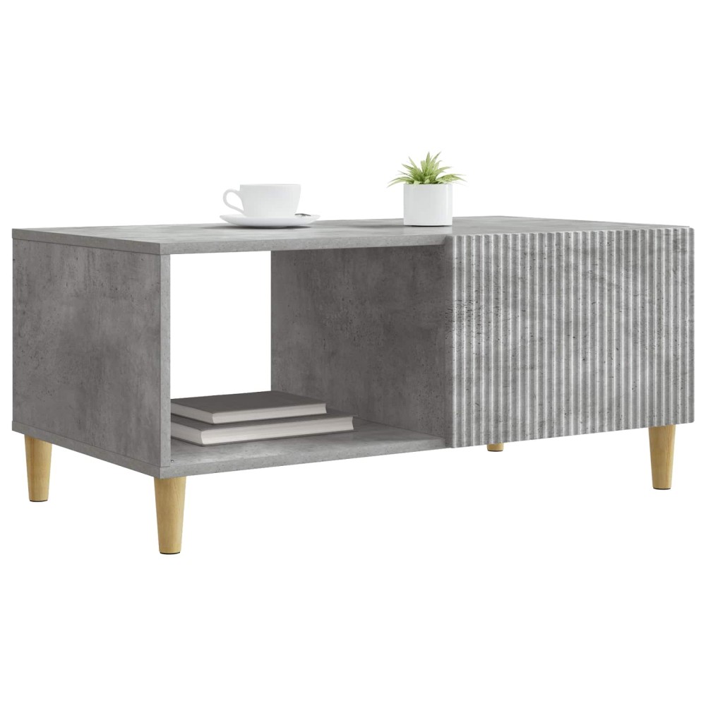 vidaXL Τραπεζάκι σαλονιού Γκρι Σκυροδέματος 90 x 50 x 40 cm