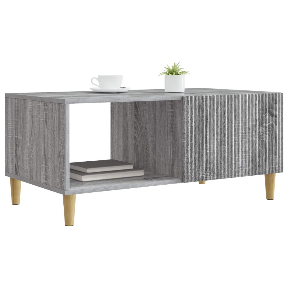 vidaXL Τραπεζάκι σαλονιού Γκρι Sonoma 90 x 50 x 40 cm